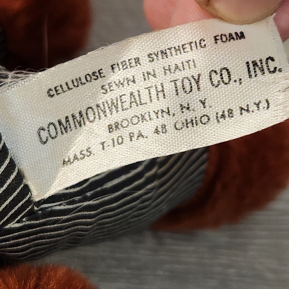 Vintage 1978 Commonwealth Toy Pull String Talking Executive Teddy Bear 12" READ - Picture 7 of 7